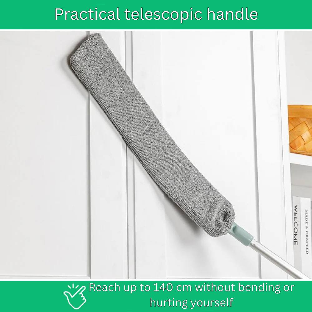 Telescopic Flat Duster for Hard-to-Reach Spaces