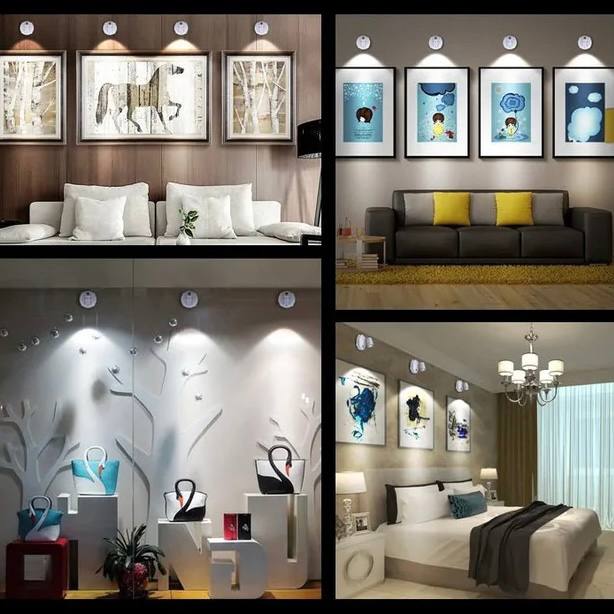 Wireless LED Spotlight for Warm Ambient Lighting