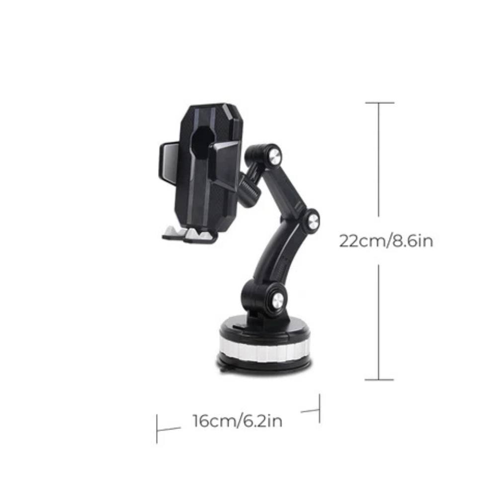 Universal Car Phone Mount with Strong Suction Cup and 360° Rotation