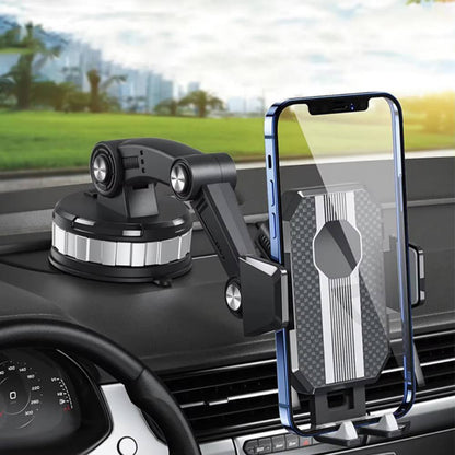 Universal Car Phone Mount with Strong Suction Cup and 360° Rotation