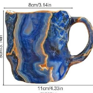 GlaceCup Handmade Mineral Crystal Glass Mug