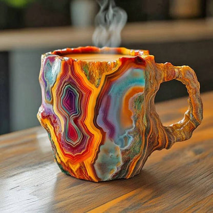 GlaceCup Handmade Mineral Crystal Glass Mug