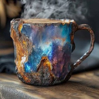 GlaceCup Handmade Mineral Crystal Glass Mug