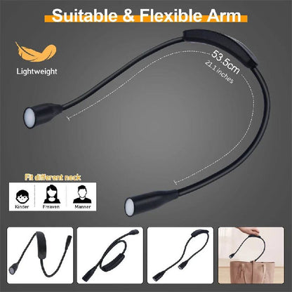 Flexible USB Rechargeable LED Neck Reading Light