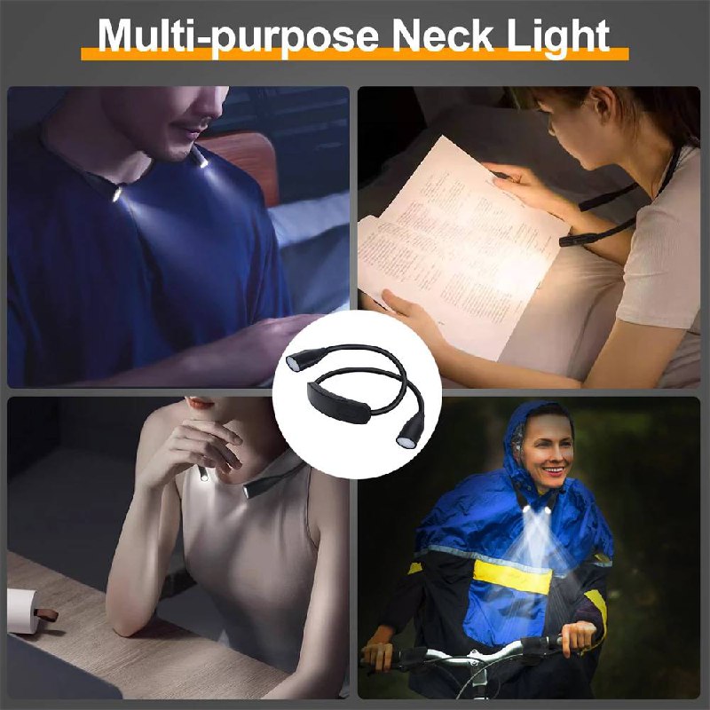 Flexible USB Rechargeable LED Neck Reading Light