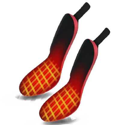 Rechargeable Heated Insoles with Remote Control, 3 Heat Settings, Trim to Fit Electric Foot Warmers for Winter and Outdoor