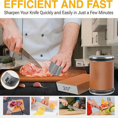Diamond Sharpening Stone Set with Magnetic Holder, 15° and 20° Sharpening Angles for Knives and Tools