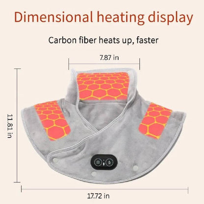 Heated Neck and Shoulder Wrap with 3 Heat Levels and Timer