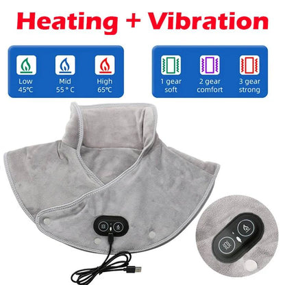 Heated Neck and Shoulder Wrap with 3 Heat Levels and Timer