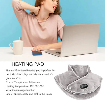 Heated Neck and Shoulder Wrap with 3 Heat Levels and Timer