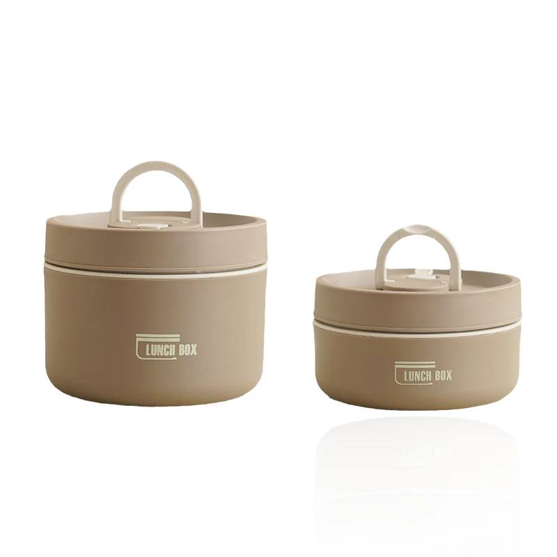 Portable Insulated Lunch Box with Silicone Seal for Warm Meals, 3 Piece