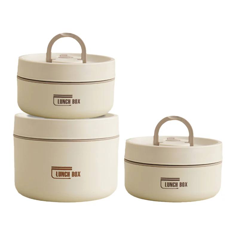 Portable Insulated Lunch Box with Silicone Seal for Warm Meals, 3 Piece