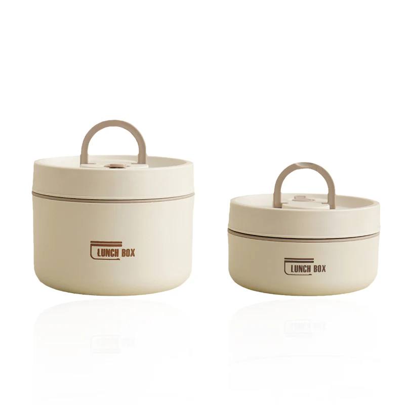 Portable Insulated Lunch Box with Silicone Seal for Warm Meals, 3 Piece