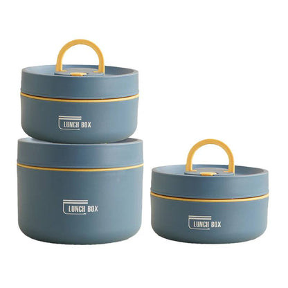 Portable Insulated Lunch Box with Silicone Seal for Warm Meals, 3 Piece