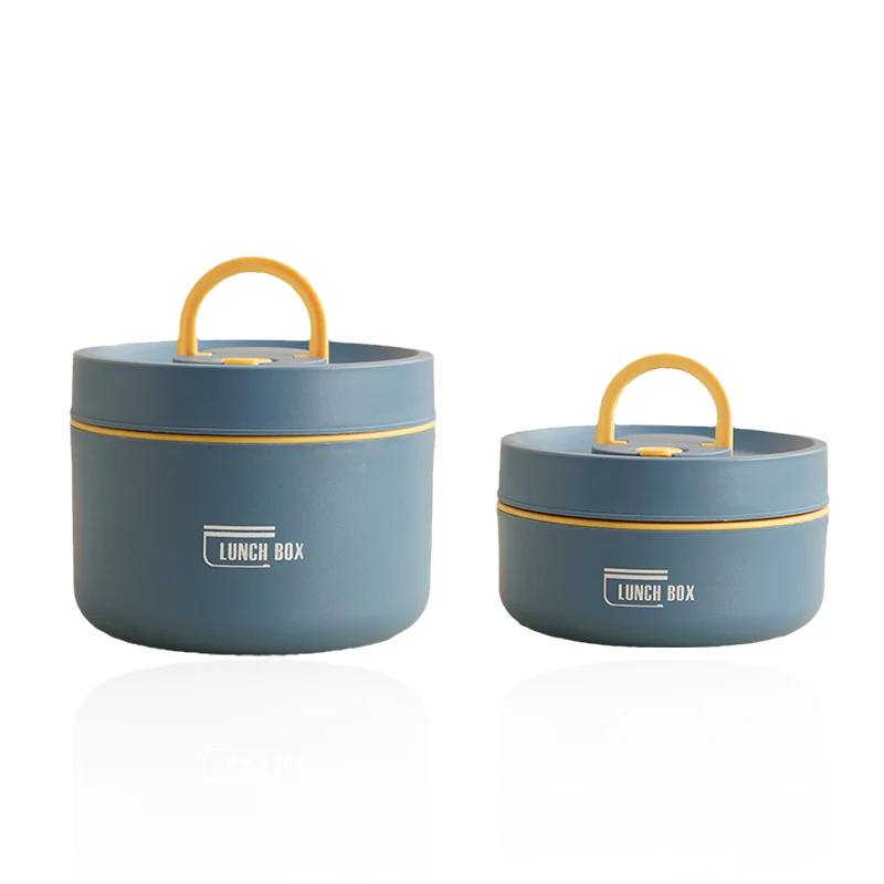 Portable Insulated Lunch Box with Silicone Seal for Warm Meals, 3 Piece
