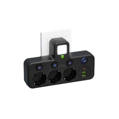 Smart Power Strip ProLine with 3-4 Outlets, 2 USB Ports, 1 USB-C Port, 2500W Surge Protection