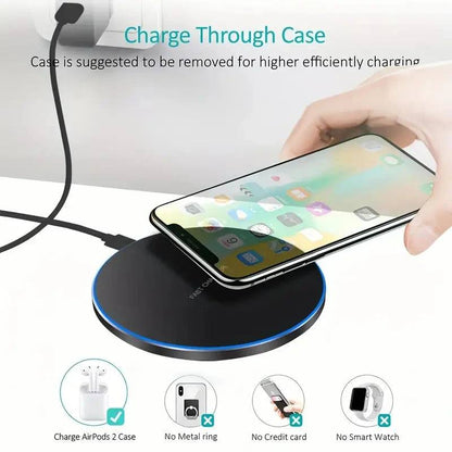 Wireless Fast Charging Pad 30W for Smartphones