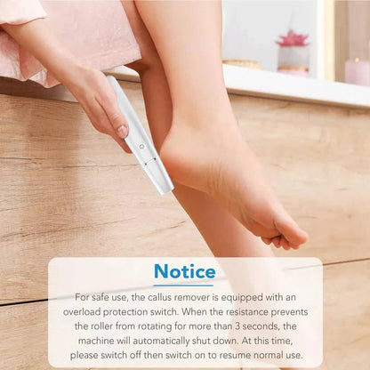 Electric Foot Callus Remover with LED Light and Adjustable Speeds
