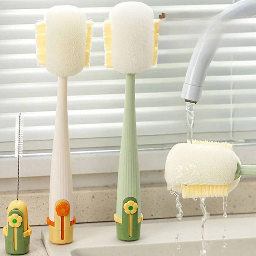 5 in 1 Bottle Cleaner, All-in-One Reusable Cleaning Brush Set