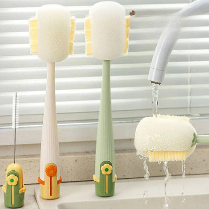 5 in 1 Bottle Cleaner, All-in-One Reusable Cleaning Brush Set