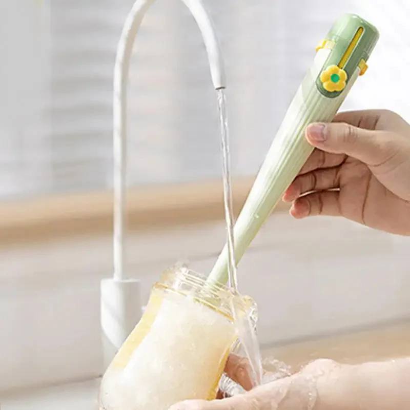 5 in 1 Bottle Cleaner, All-in-One Reusable Cleaning Brush Set