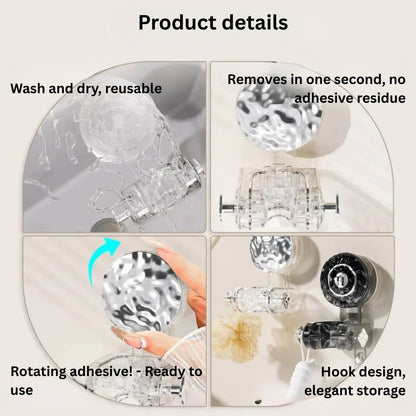 Adjustable Shower Head Holder with Suction Mount