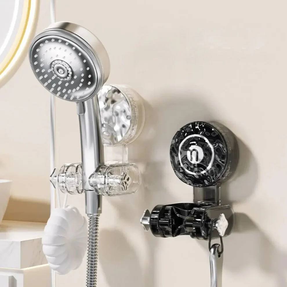 Adjustable Shower Head Holder with Suction Mount