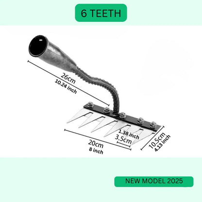 Steel Weed Removal Rake, Durable Garden Tool for Easy Weed Control