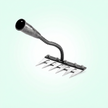 Steel Weed Removal Rake, Durable Garden Tool for Easy Weed Control