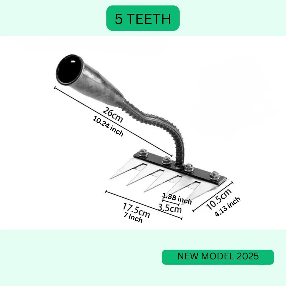 Steel Weed Removal Rake, Durable Garden Tool for Easy Weed Control
