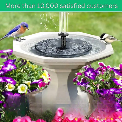 Mini Solar Water Fountain for Garden, Autonomous and Eco-Friendly