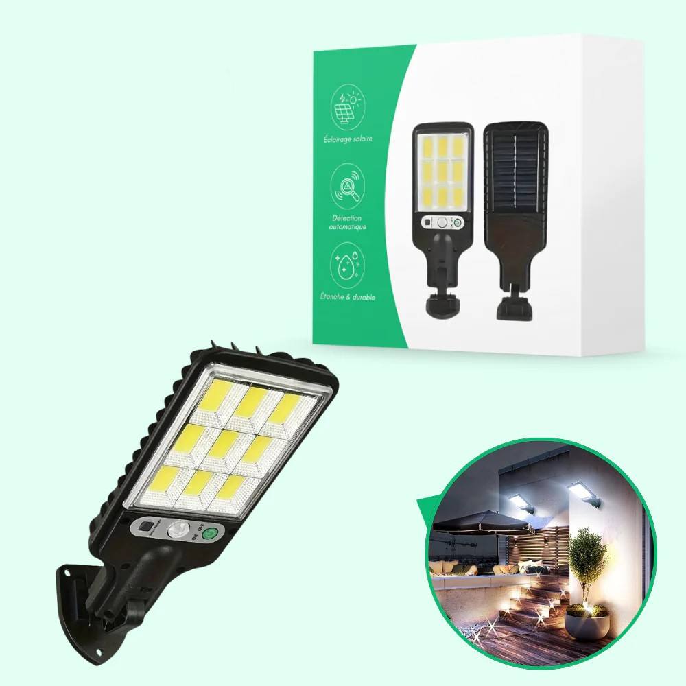 Solar Wall Light with Motion Sensor for Outdoor Eco Lighting