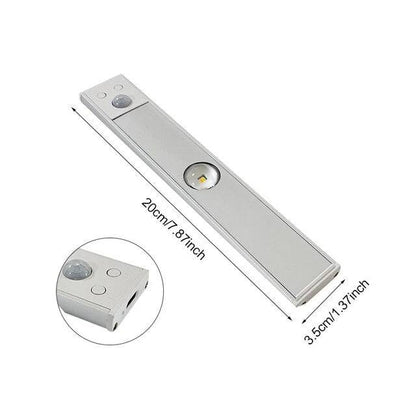 Wireless LED Light with Motion Sensor, Rechargeable, Dimmable and 3 Light Modes