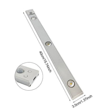 Wireless LED Light with Motion Sensor, Rechargeable, Dimmable and 3 Light Modes