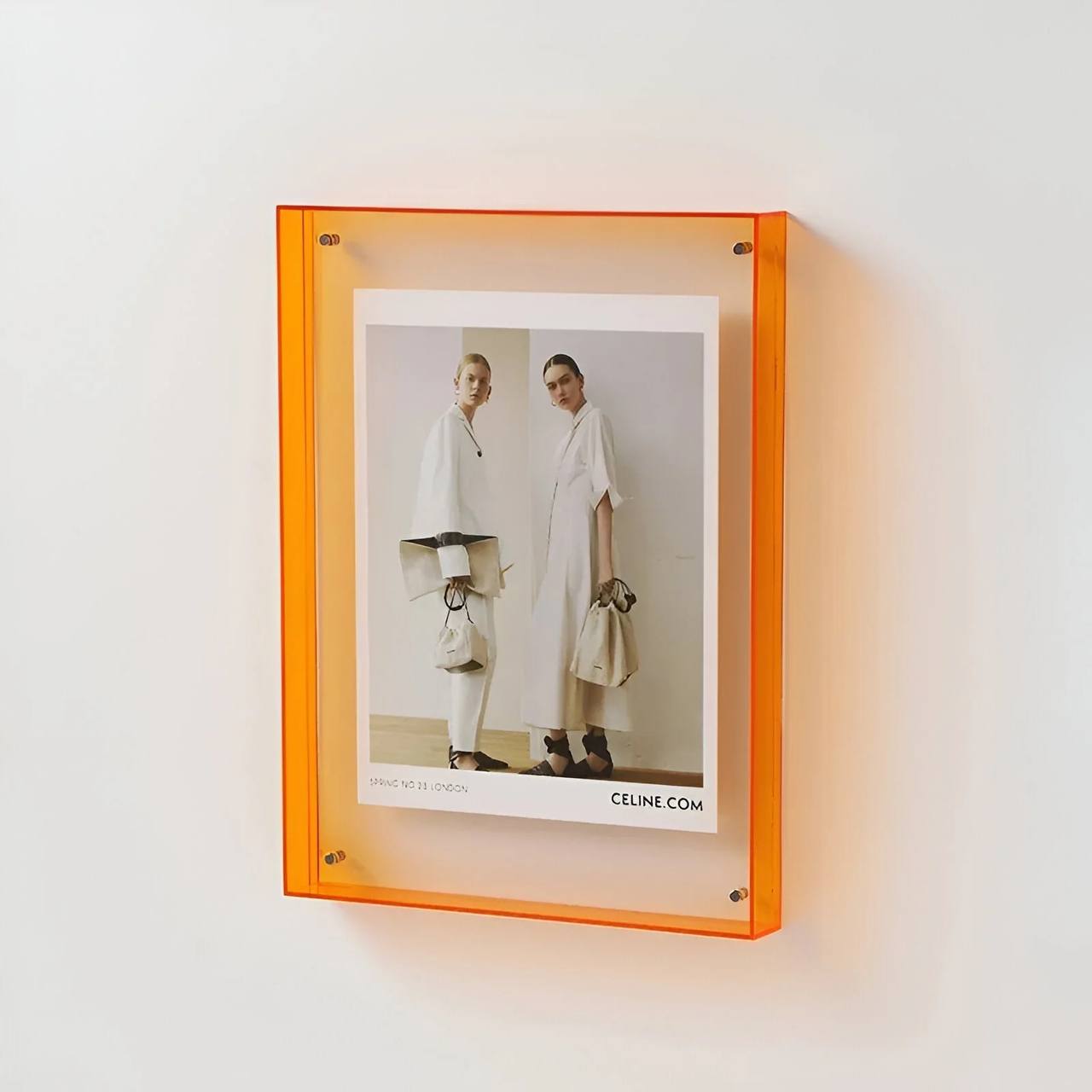 Modern Acrylic Photo Frame, Clear Color Design
