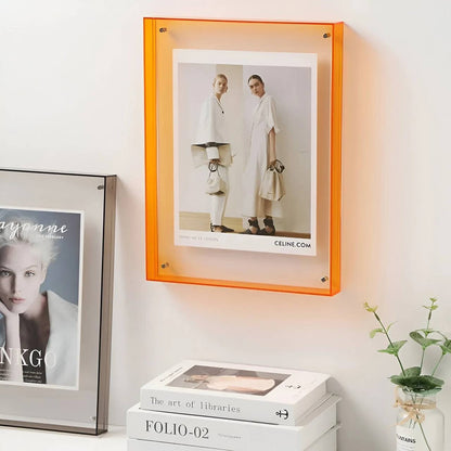 Modern Acrylic Photo Frame, Clear Color Design