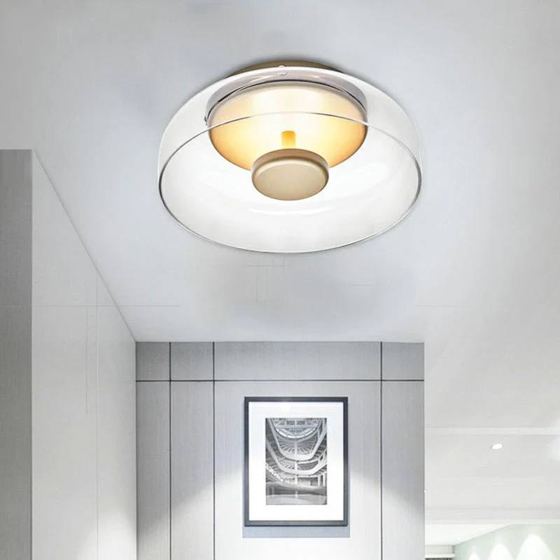 CrystalShine LED Ceiling Light, Modern Glass Design