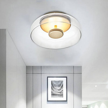 CrystalShine LED Ceiling Light, Modern Glass Design