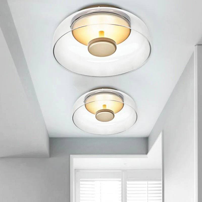 CrystalShine LED Ceiling Light, Modern Glass Design