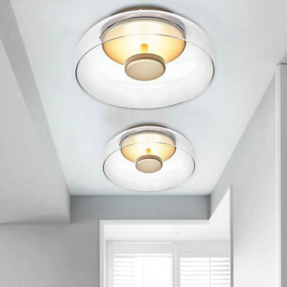 CrystalShine LED Ceiling Light, Modern Glass Design