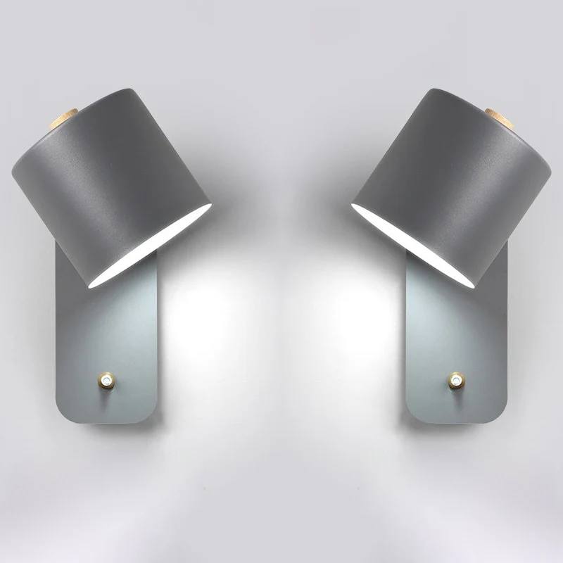 Modern LED Wall Lamp with Switch for Living and Bedroom