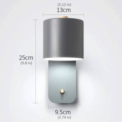 Modern LED Wall Lamp with Switch for Living and Bedroom