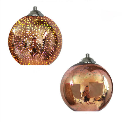 3D Fireworks Glass Pendant Light with Creative Color Design