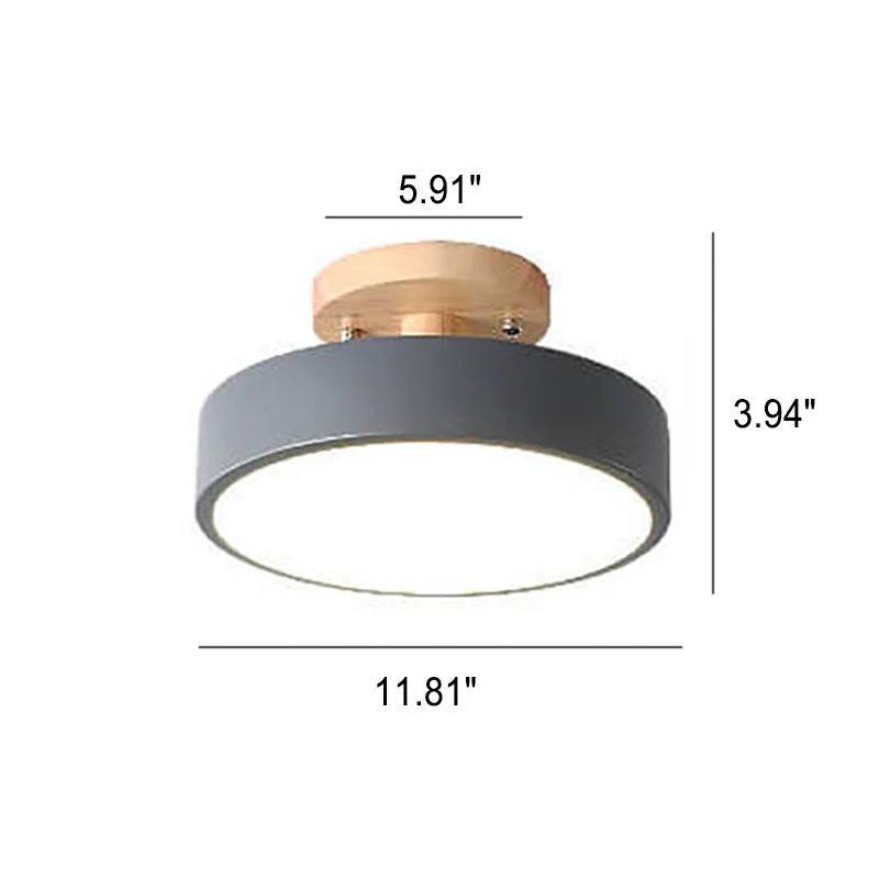 LED Ceiling Light With Integrated LED and Adjustable Color Temperature