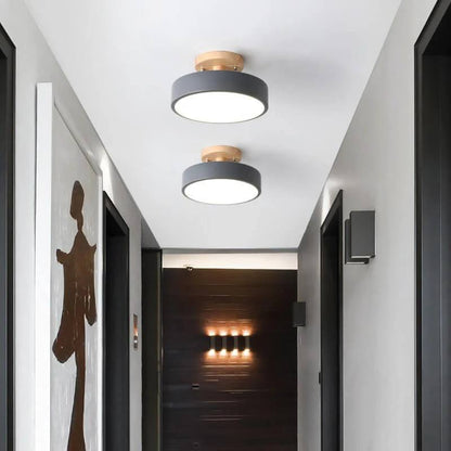 LED Ceiling Light With Integrated LED and Adjustable Color Temperature