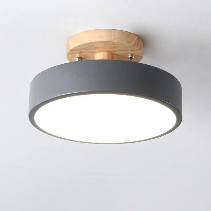 LED Ceiling Light With Integrated LED and Adjustable Color Temperature