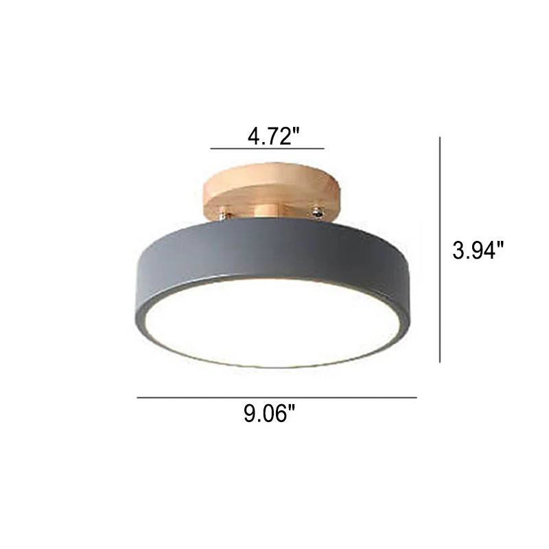 LED Ceiling Light With Integrated LED and Adjustable Color Temperature