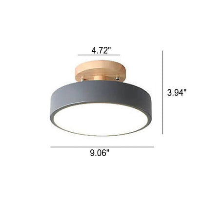 LED Ceiling Light With Integrated LED and Adjustable Color Temperature