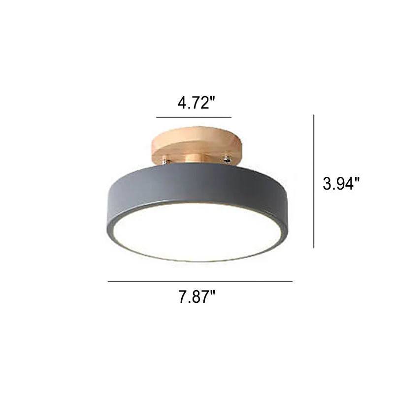LED Ceiling Light With Integrated LED and Adjustable Color Temperature