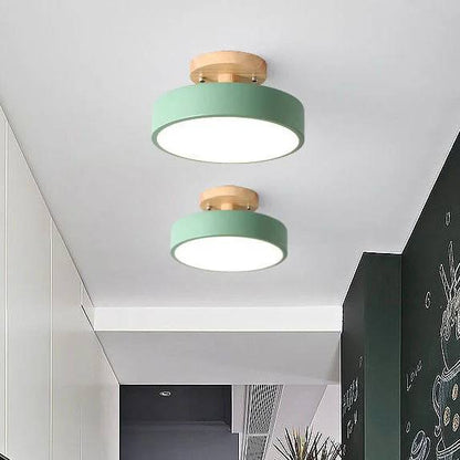 LED Ceiling Light With Integrated LED and Adjustable Color Temperature